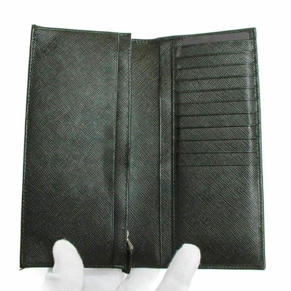 Prada Saffiano Black leather long wallet 2MV836 - Picture 5 of 6